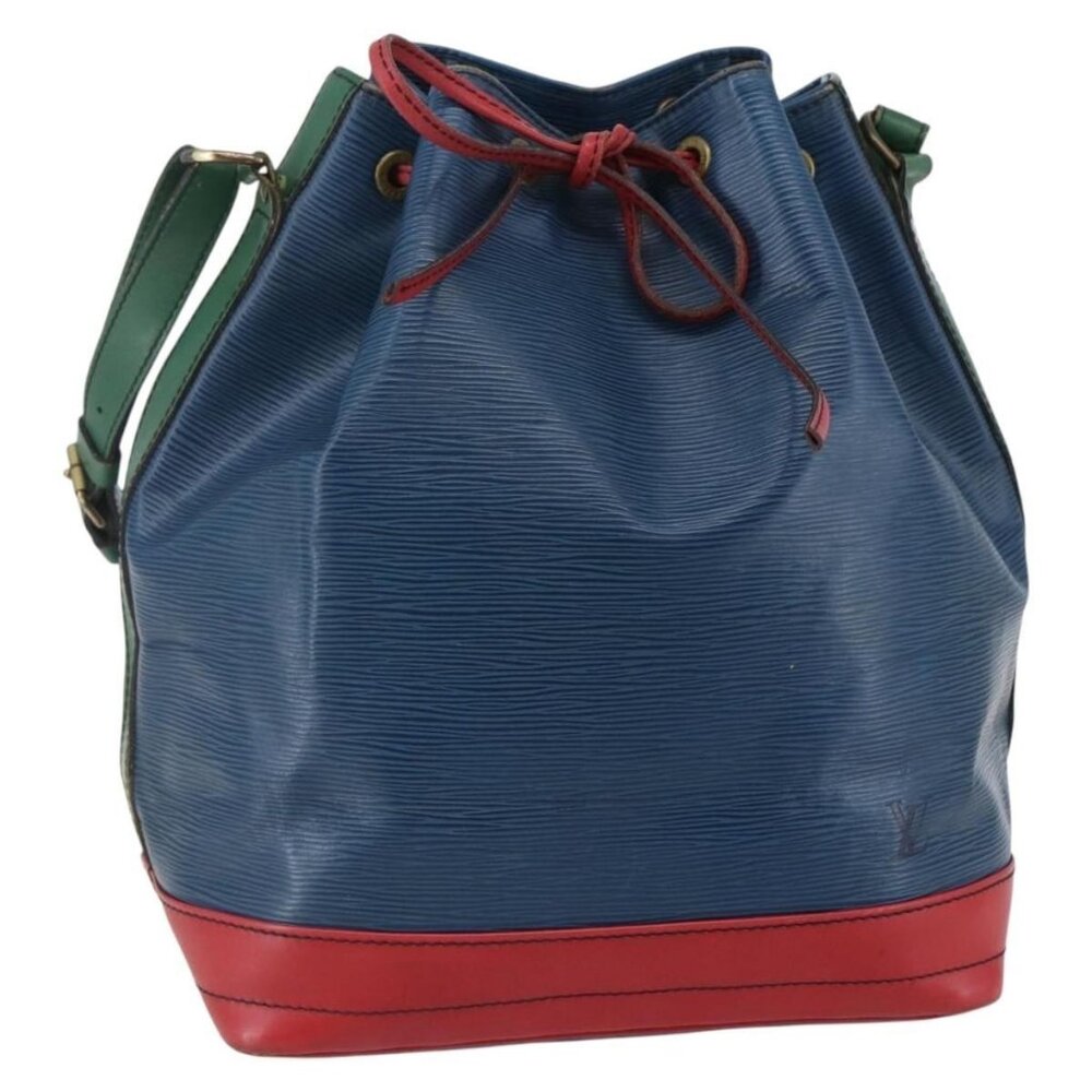 Authentic LOUIS VUITTON Epi Tricolor Noe Shoulder Bag Blue Red Green M44082
